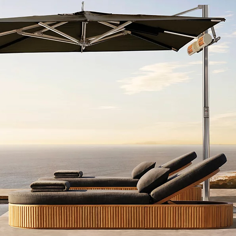 Outdoor Furniture Lounge Set - كراسي استلقاء خشبية عصرية قابلة للطي
