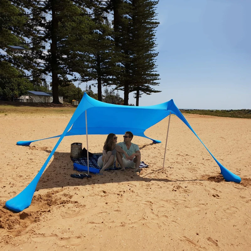 Sun Sail Shade - خيمة شاطئية خارجية للحماية من الشمس،
