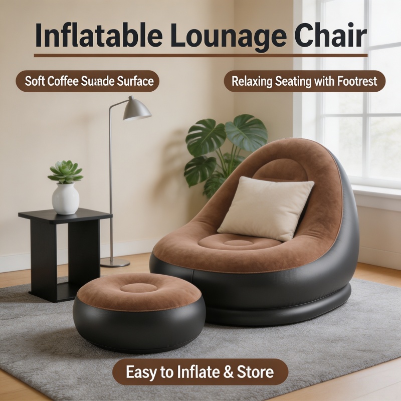 Outdoor Furniture Lounge Set - أريكة استرخاء قابلة للنفخ، كرسي قابل