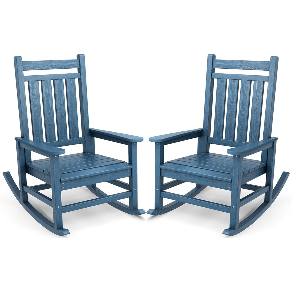 Outdoor Furniture Hdpe - مجموعة من كرسيين هزازين كبيرين الحجم