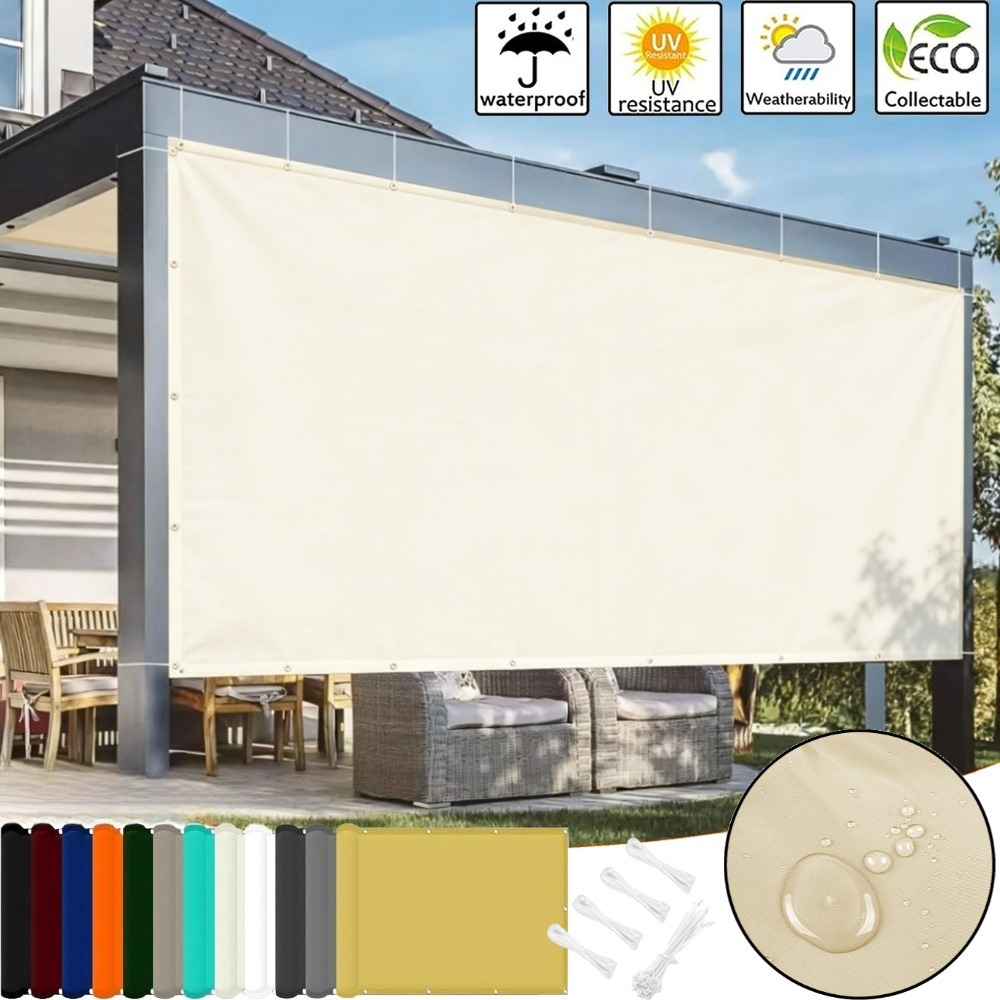 Sun Sail Shade - مظلة شمسية للبرجولا مع حلقات تثبيت،