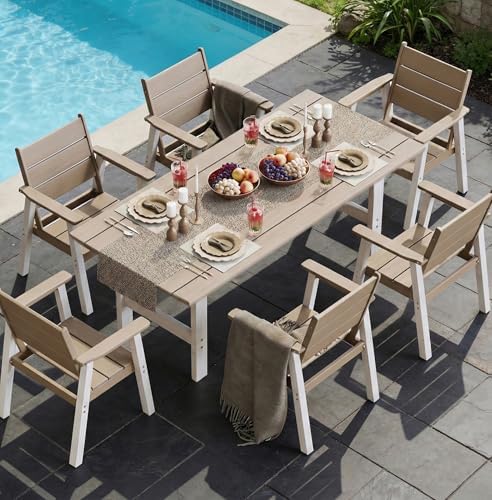 Outdoor Furniture Hdpe - طقم طعام خارجي، مجموعة طاولة وكراسي