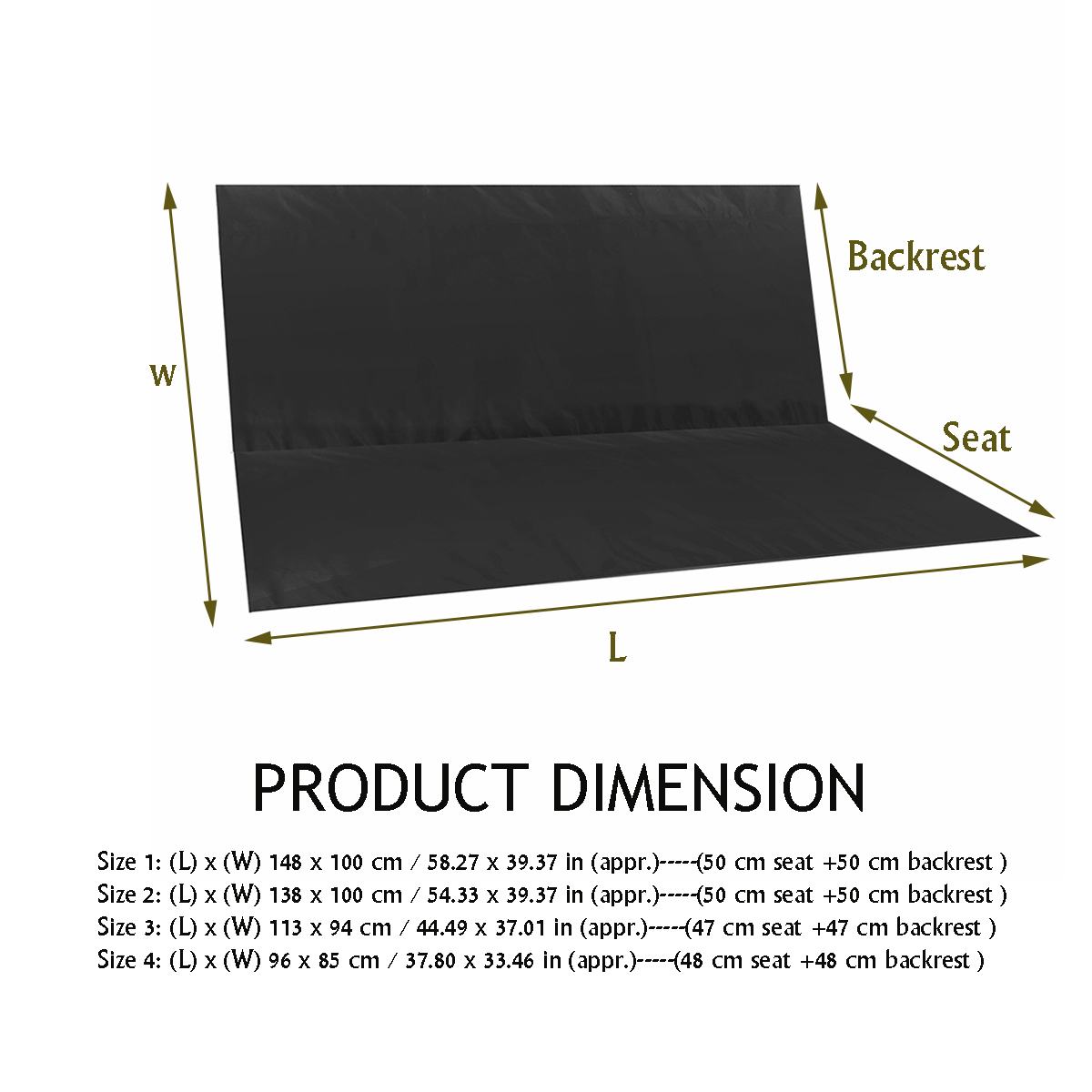 Outdoor Furniture No Cushions - 2/3 مقاعد سوينغ غطاء مقعد مقعد
