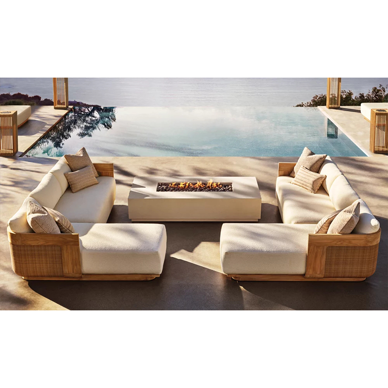 Outdoor Furniture Lounge Set - أثاث الحدائق الفاخر تصميم صالة الفناء