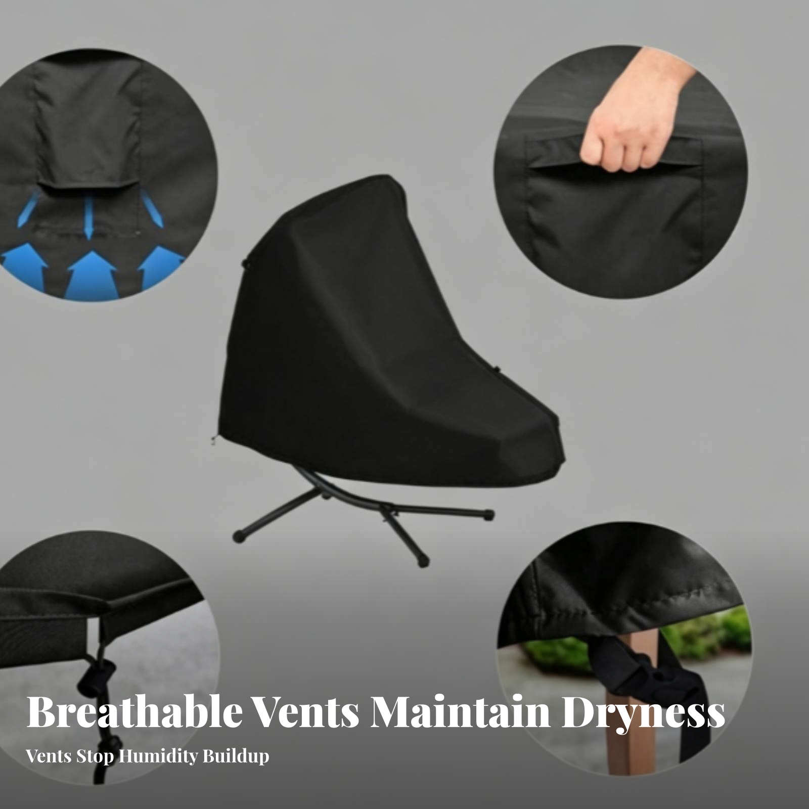 غطاء كرسي استرخاء معلق مع أربط - مراجعة Outdoor Furniture Cover وسعره