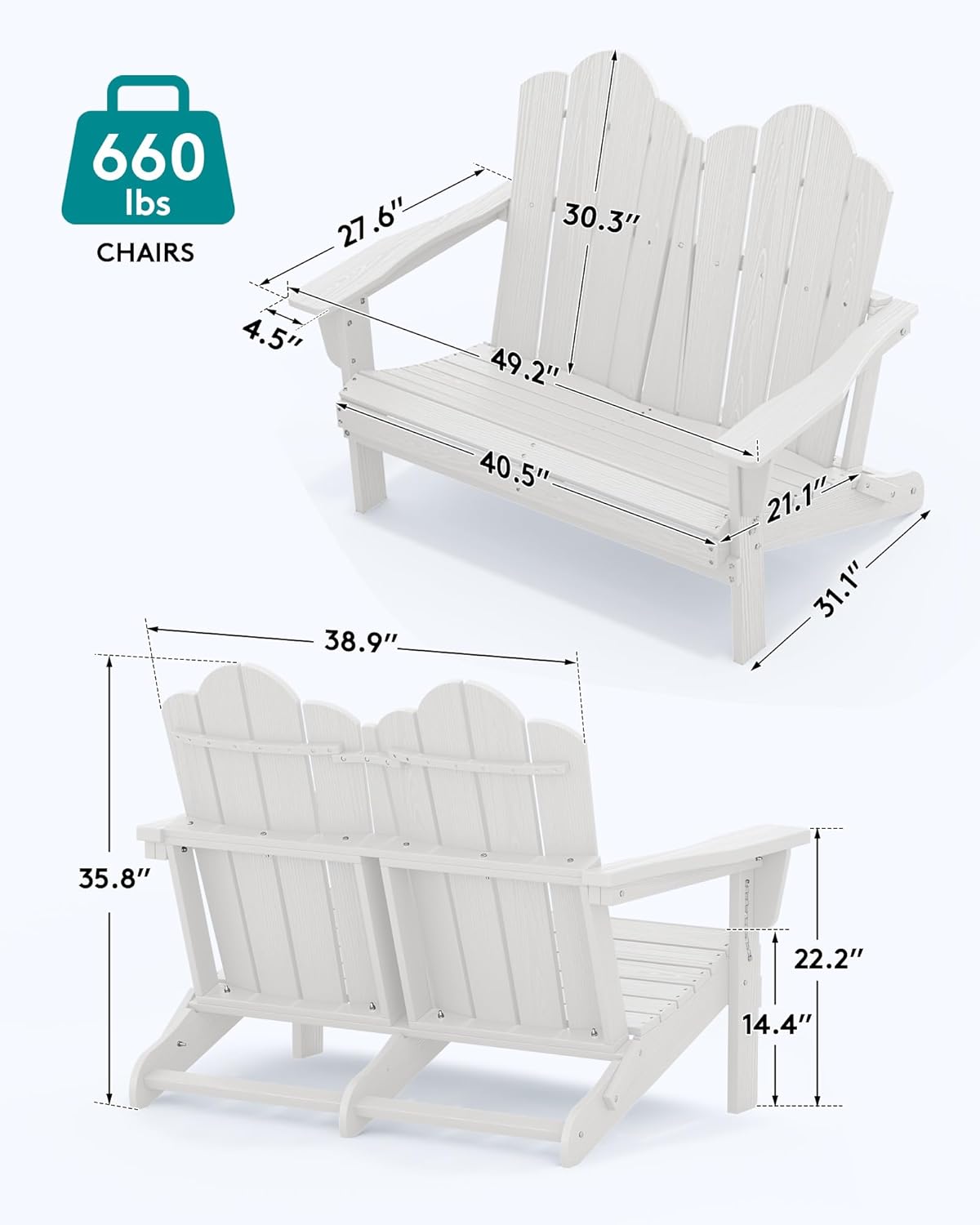كرسي أديرونداك قابل للطي مصنوع - مراجعة Outdoor Furniture Hdpe وسعره