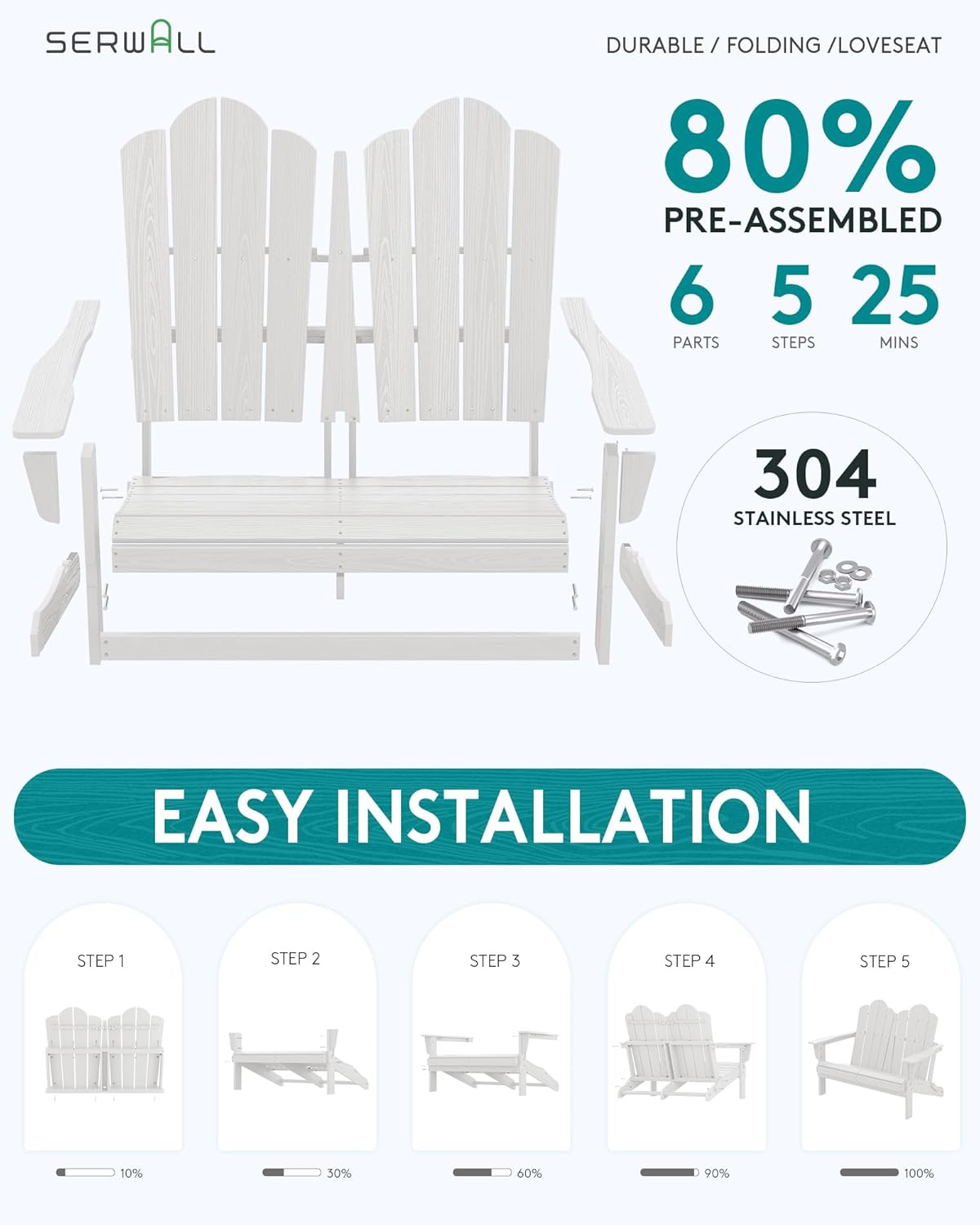 كرسي أديرونداك قابل للطي مصنوع - مراجعة Outdoor Furniture Hdpe وسعره