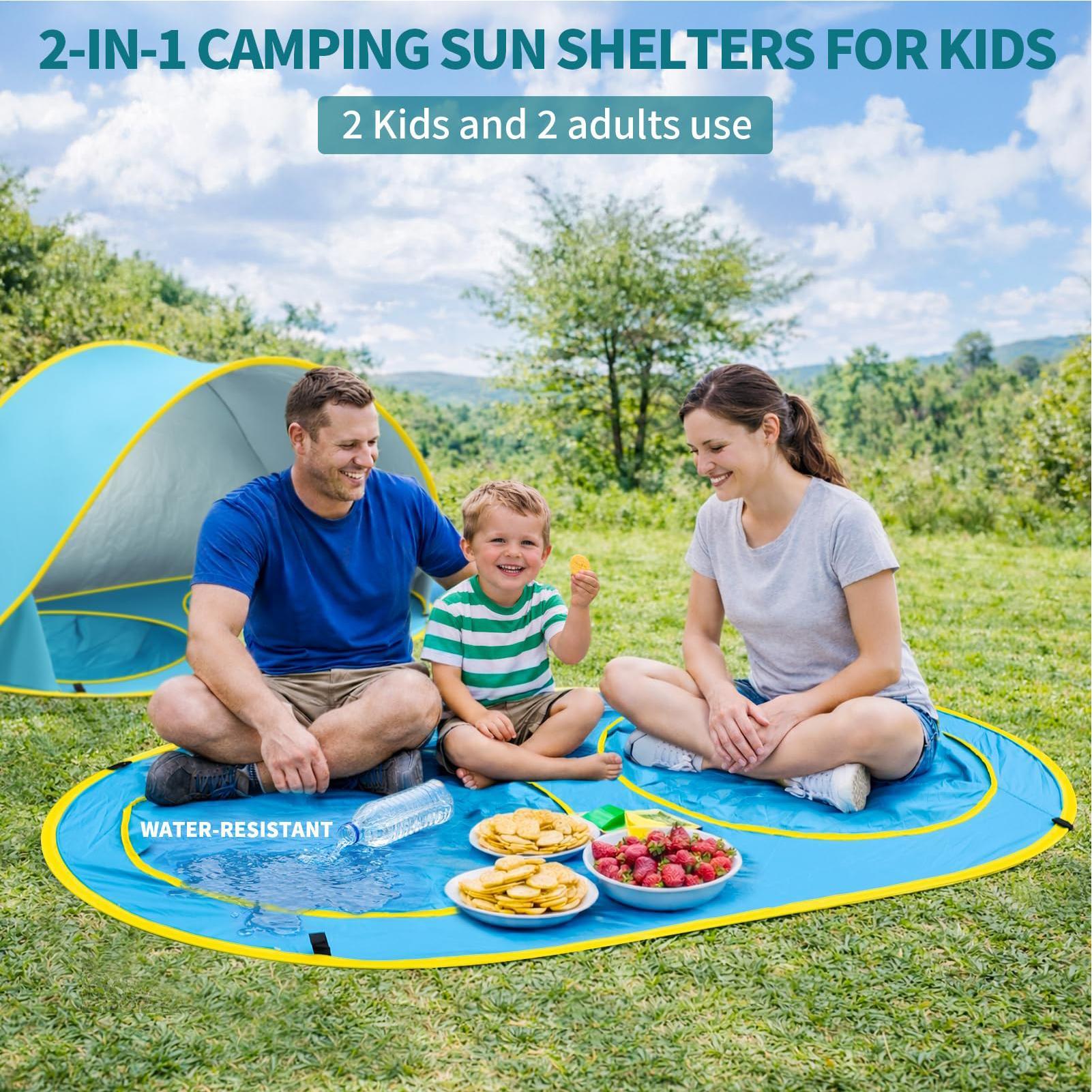 خيمة شاطئية للأطفال مع حوض سبا - مراجعة Sun Sail Shade وسعره