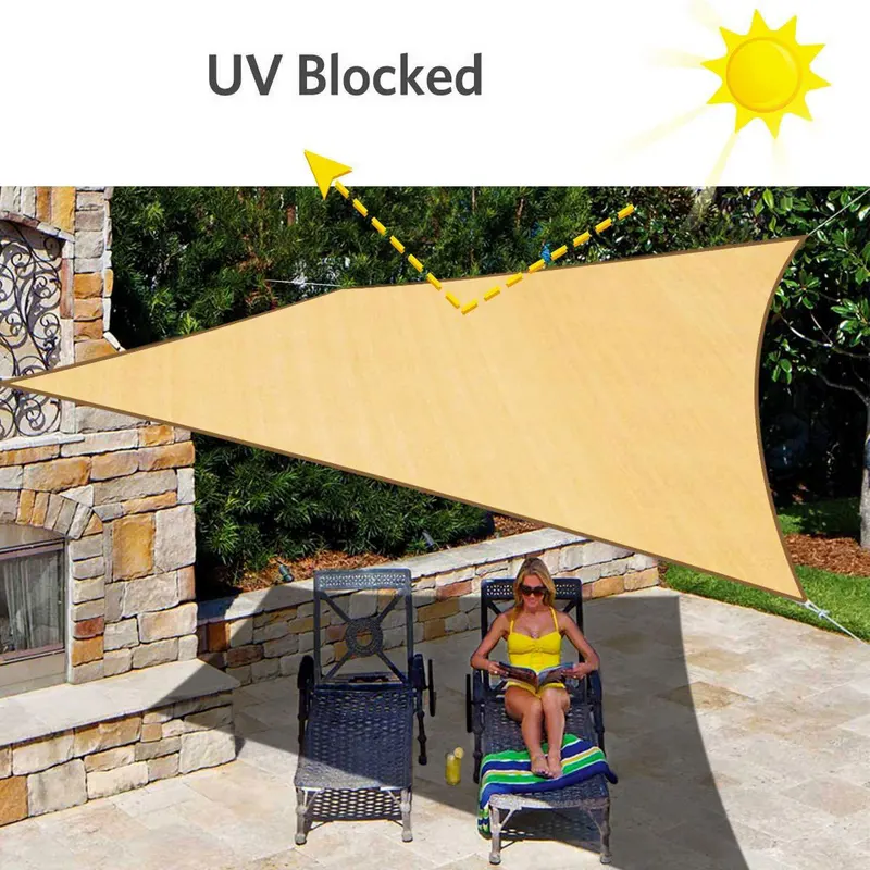 4x5 متر 5x6 متر مستطيل الظل ال - مراجعة Sun Sail Shade وسعره