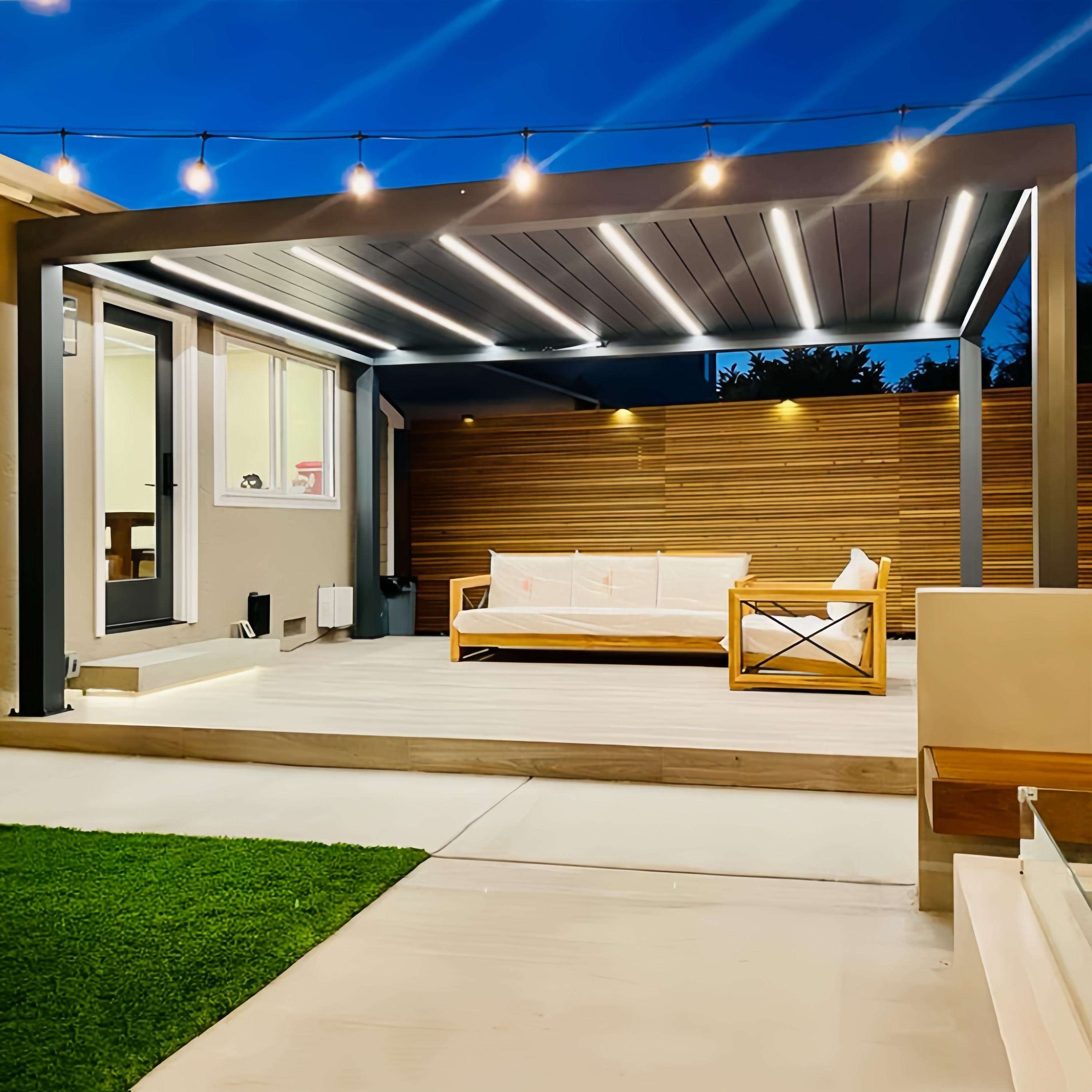 شرفة خارجية من سبائك الألومنيو - مراجعة Outdoor Furniture Gazebo وسعره
