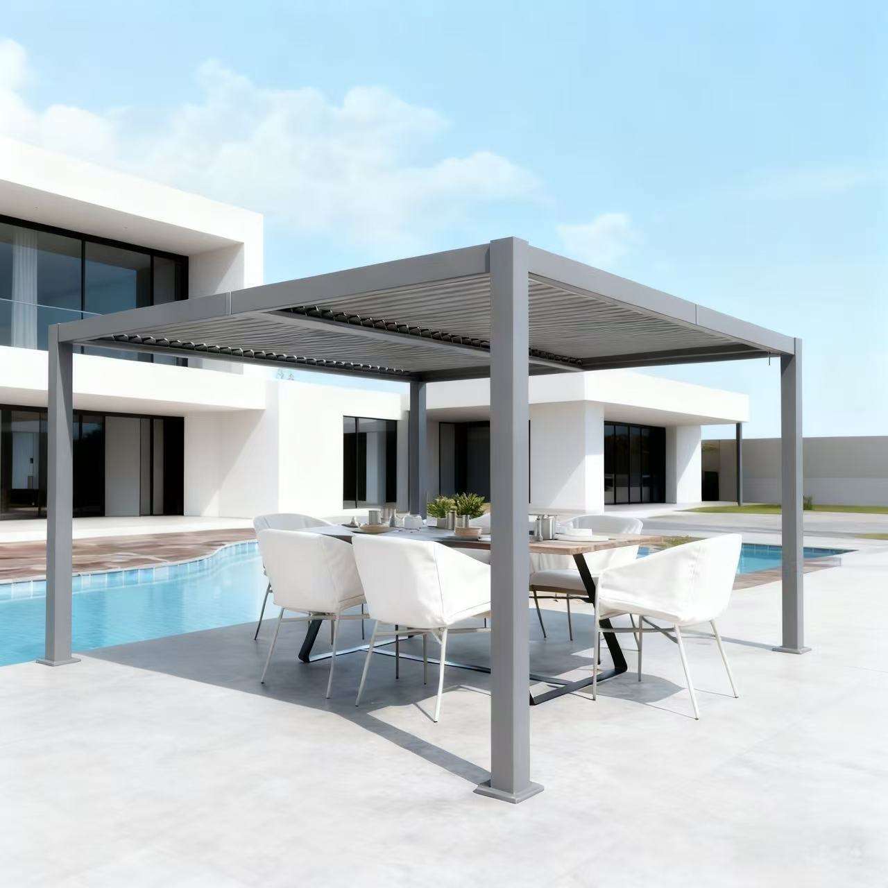 فيلا فاخرة للحماية من الشمس في - مراجعة Outdoor Furniture Gazebo وسعره