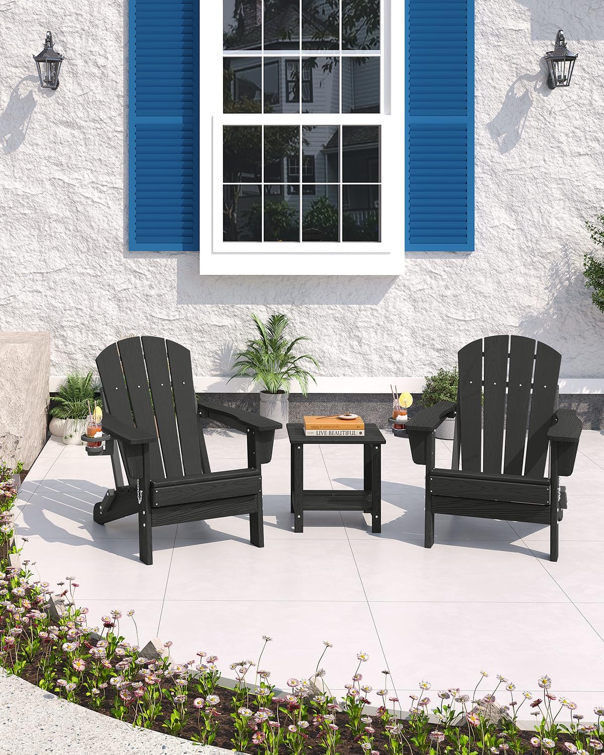 كرسي أديرونداك قابل للطي من ال - مراجعة Outdoor Furniture Hdpe وسعره