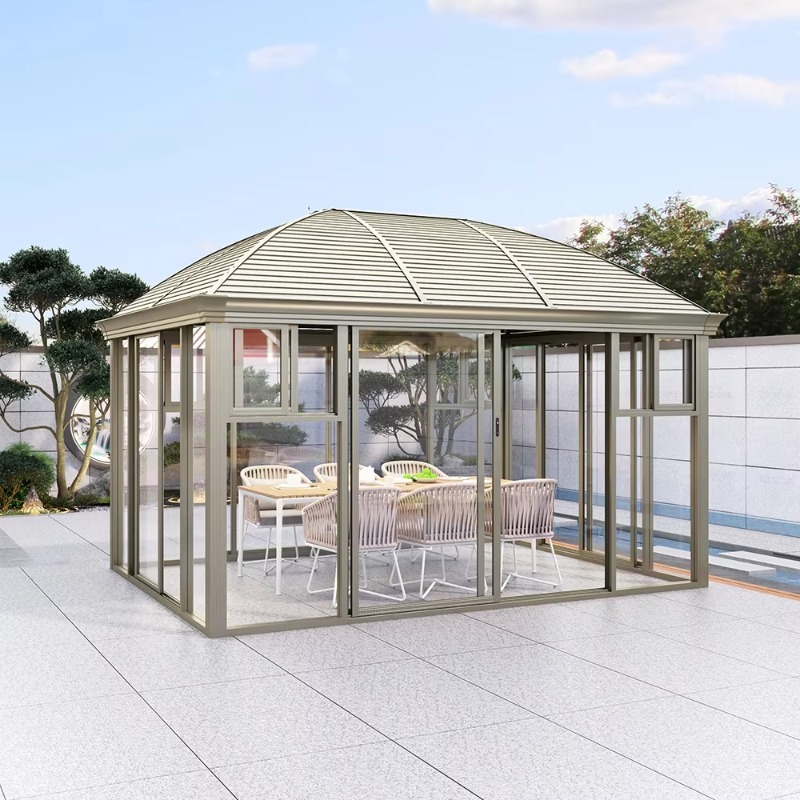 غرف شمسية قائمة بذاتها، بيوت ز - مراجعة Outdoor Furniture Gazebo وسعره