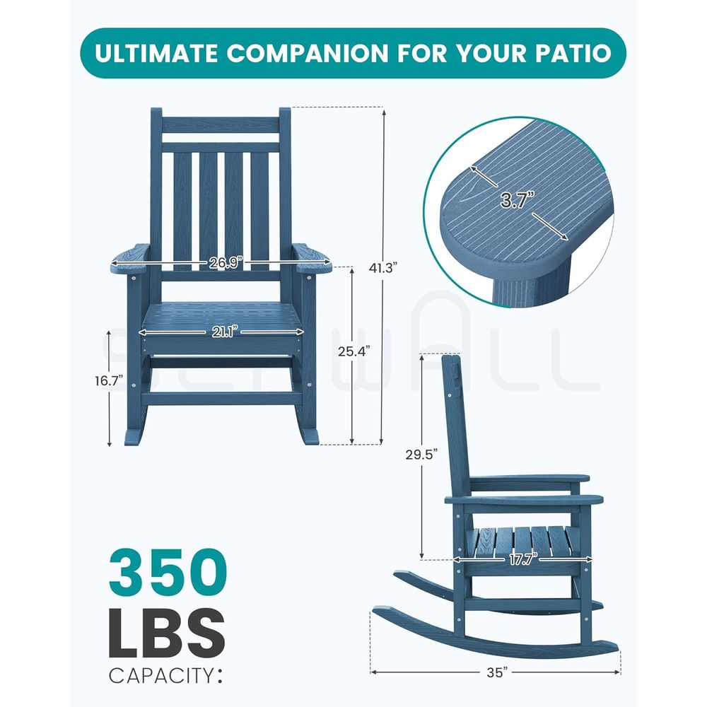 مجموعة من كرسيين هزازين كبيرين - مراجعة Outdoor Furniture Hdpe وسعره