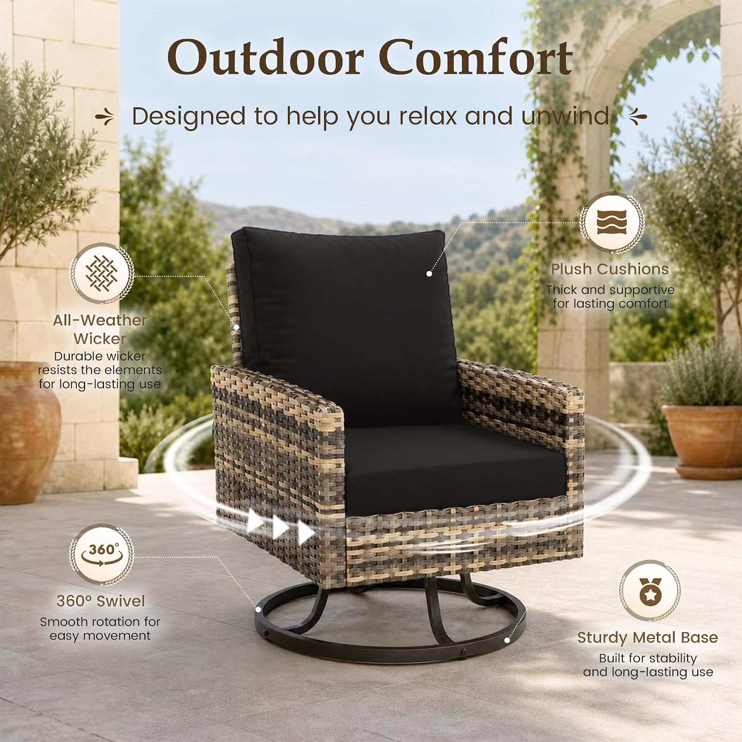 طقم أثاث فناء مكون من 7 قطع مع - مراجعة Outdoor Furniture Dining Set وسعره