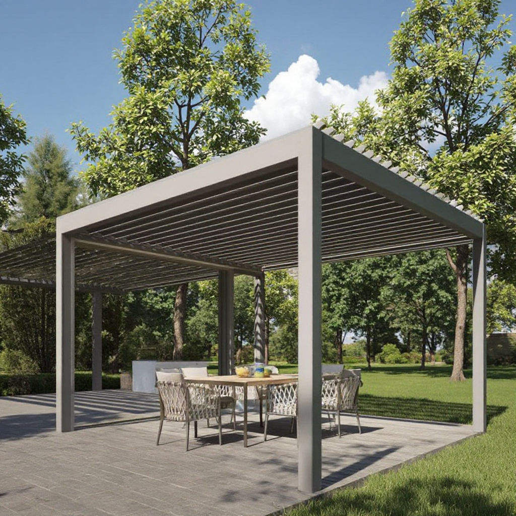 شرفة خارجية مقاومة للصدأ وشديد - مراجعة Outdoor Furniture Gazebo وسعره