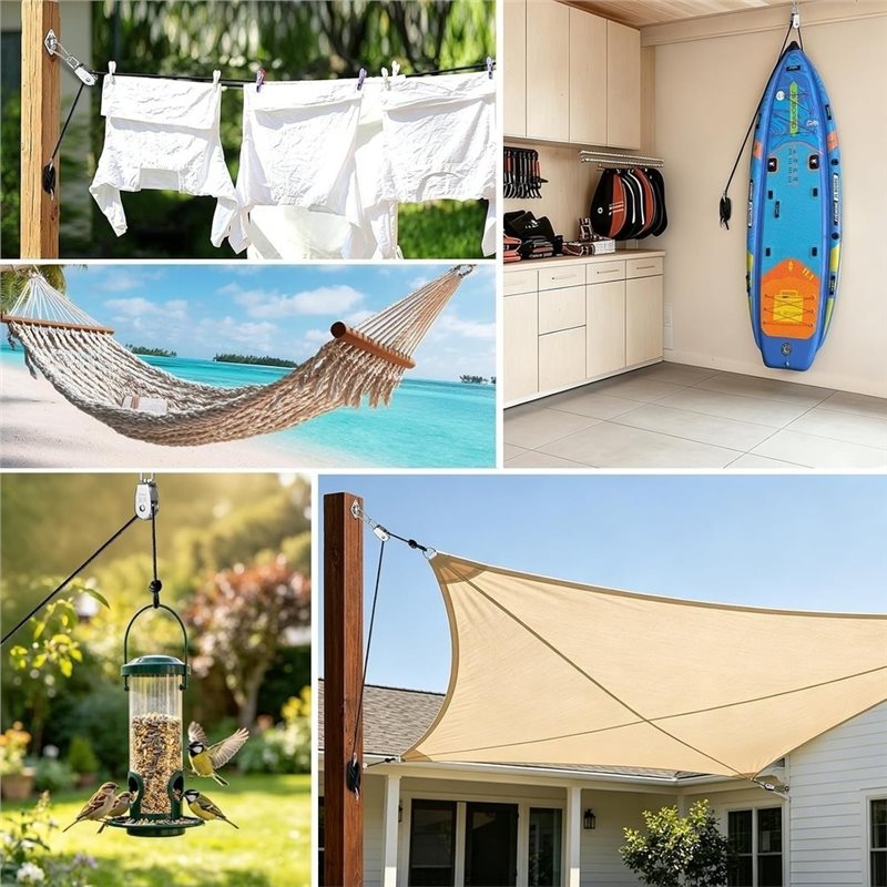 مجموعة نظام بكرة من الفولاذ ال - مراجعة Sun Sail Shade وسعره