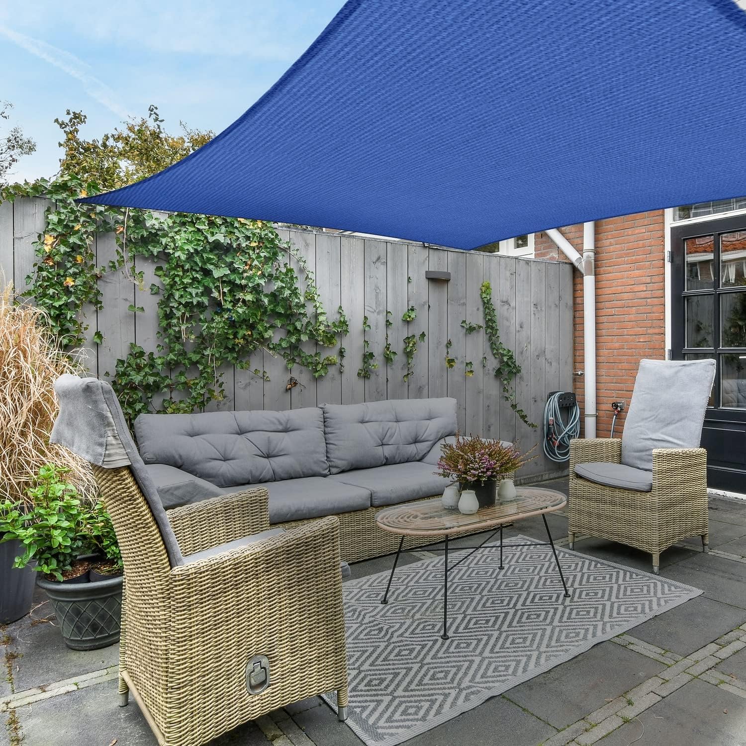 مظلة شمسية مستطيلة الشكل 10' × - مراجعة Outdoor Furniture Hdpe وسعره