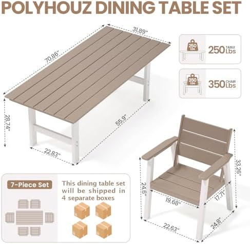 طقم طعام خارجي، مجموعة طاولة و - مراجعة Outdoor Furniture Hdpe وسعره