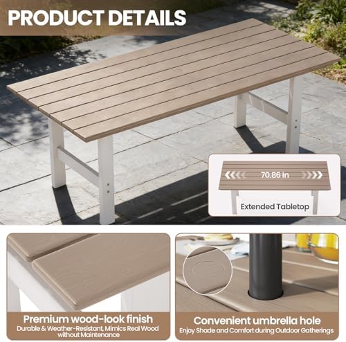 طقم طعام خارجي، مجموعة طاولة و - مراجعة Outdoor Furniture Hdpe وسعره