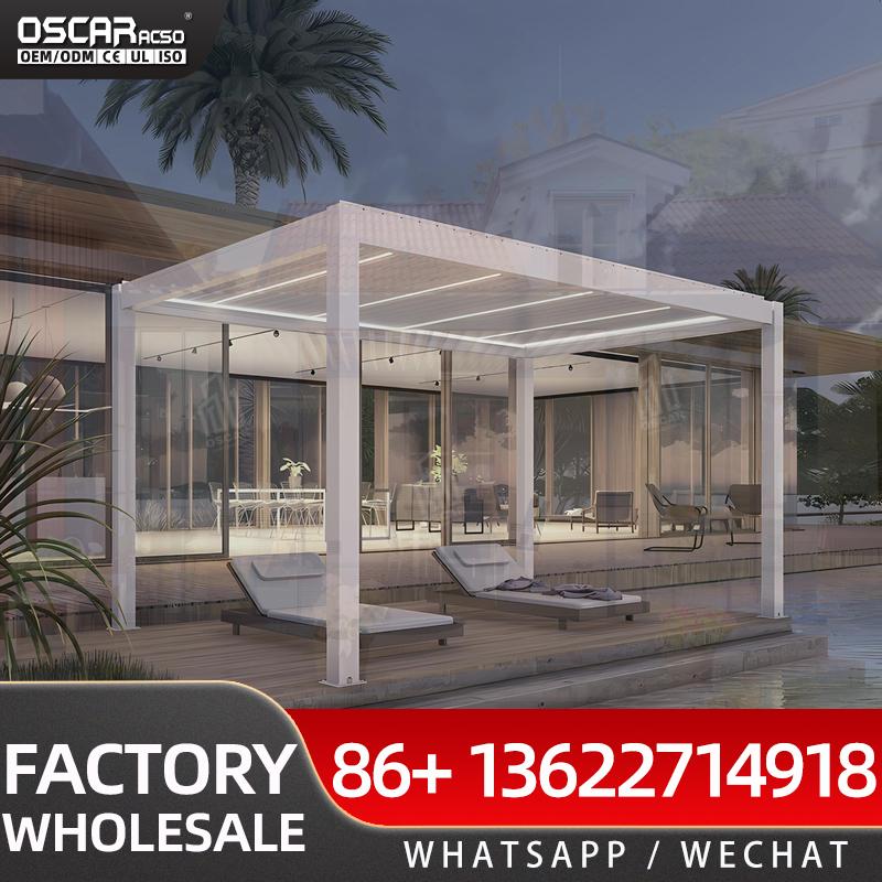 عريشة سقف ثابتة فاخرة من الألو - مراجعة Outdoor Furniture Gazebo وسعره