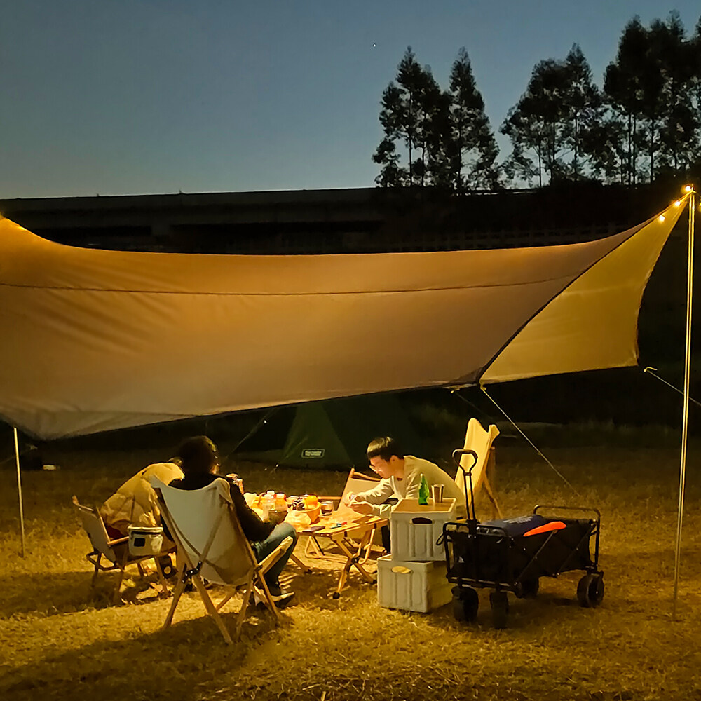 مثمن 5.1x5.1 متر قماش القنب ال - مراجعة Sun Sail Shade وسعره