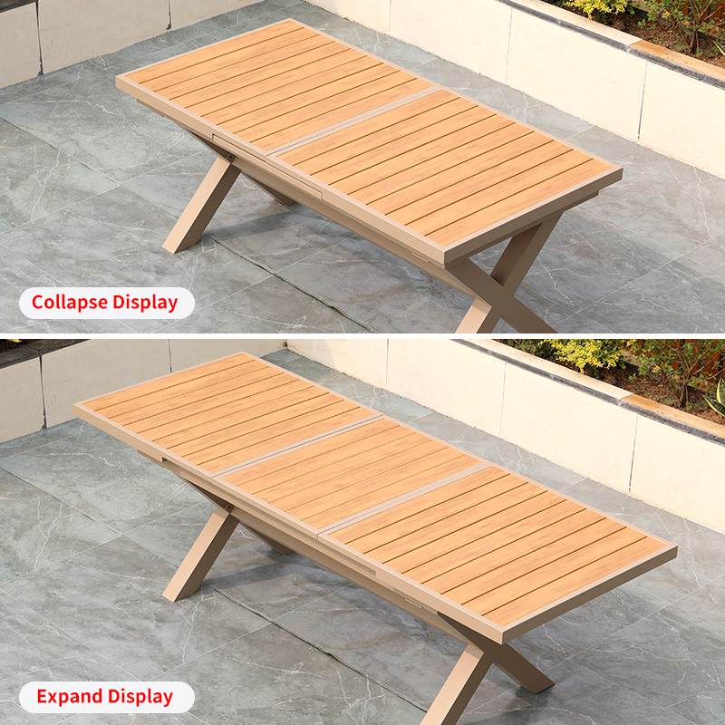 طقم طعام خارجي حديث بإطار ألوم - مراجعة Outdoor Furniture No Cushions وسعره