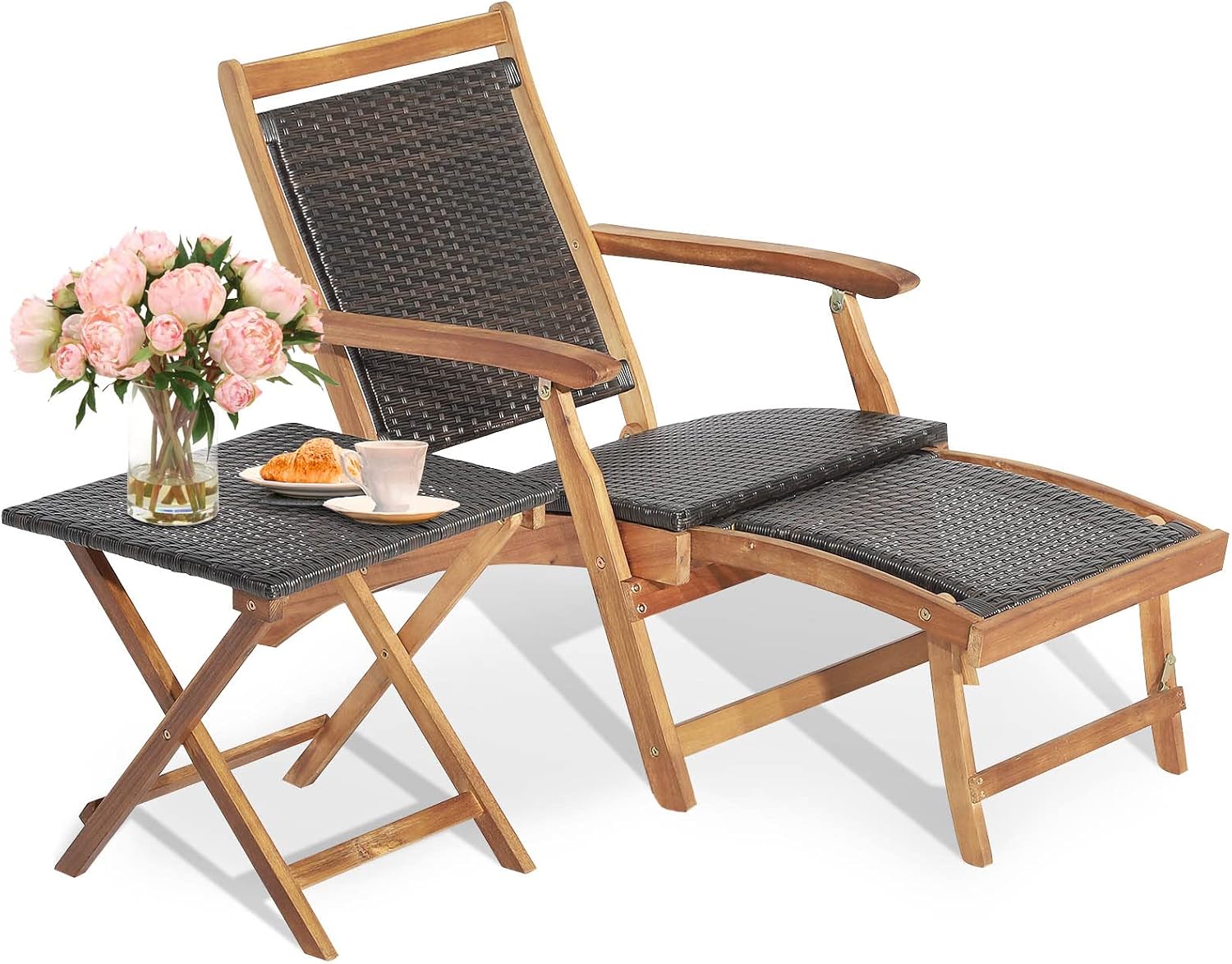 طقم كرسي استرخاء قابل للطي للف - مراجعة Outdoor Furniture Lounge Set وسعره