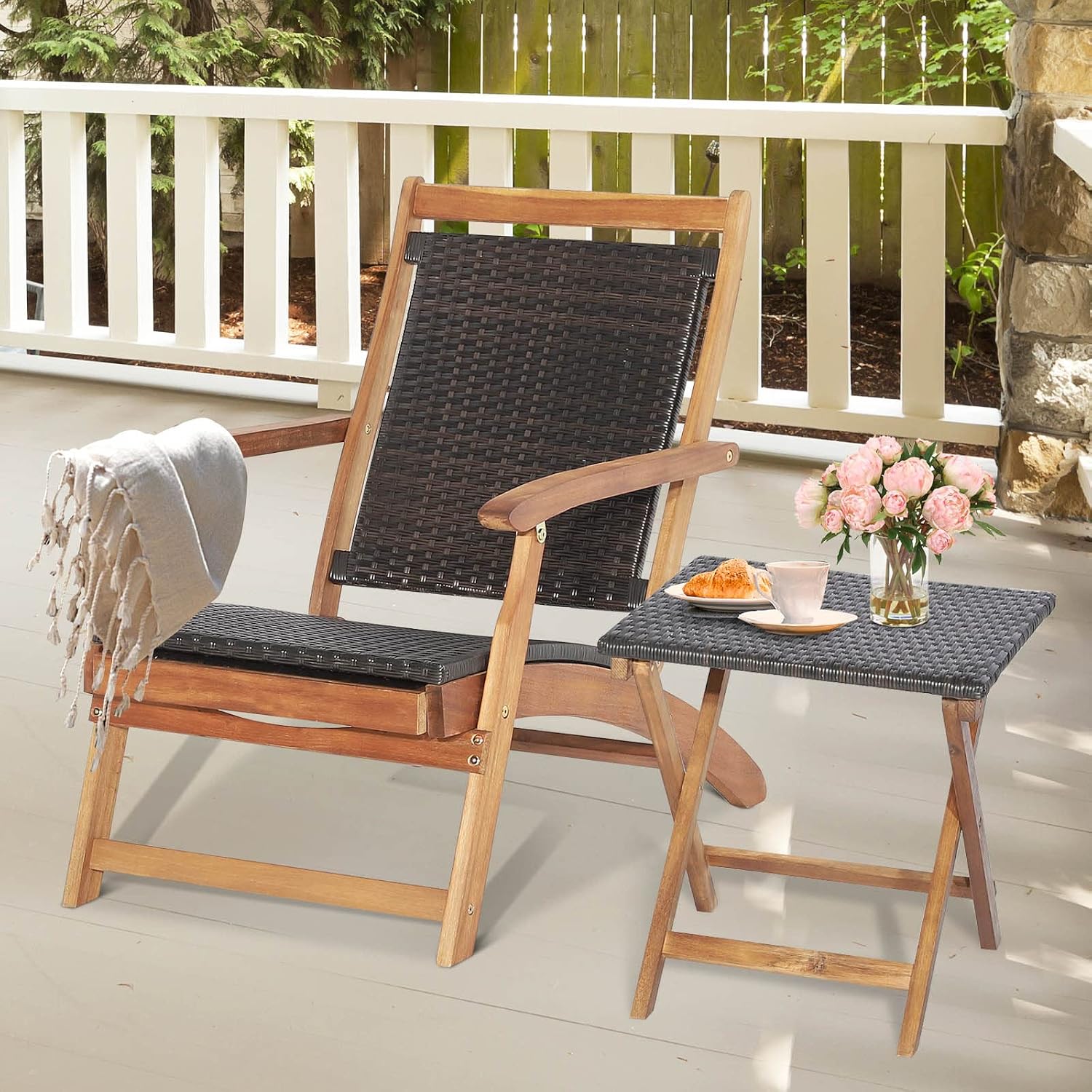 طقم كرسي استرخاء قابل للطي للف - مراجعة Outdoor Furniture Lounge Set وسعره