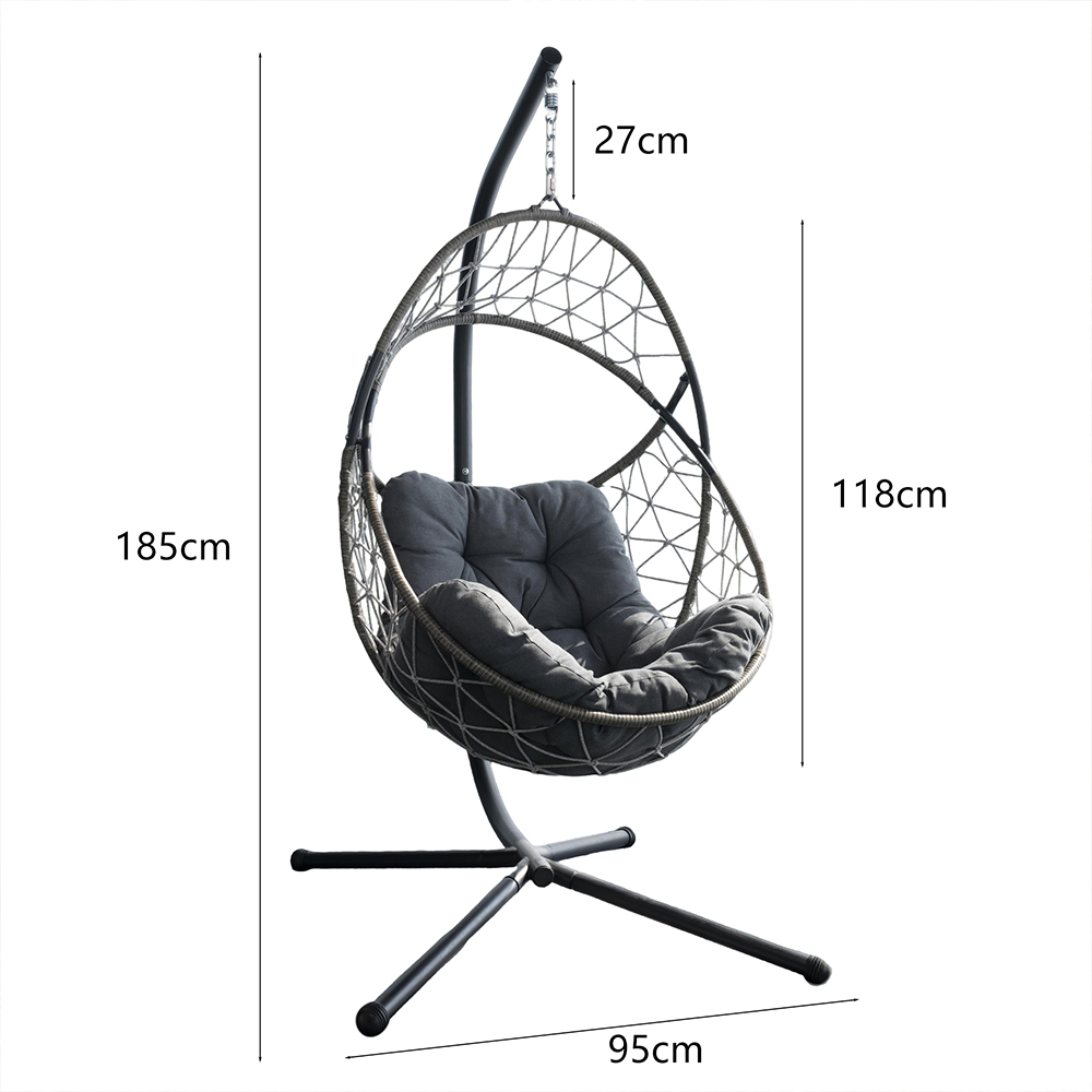 كرسي أرجوحة معلق على شكل بيضة  - مراجعة Outdoor Furniture Uk وسعره